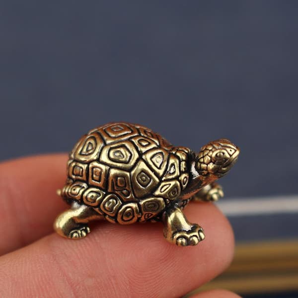 Skildpaddefigur i rent kobber A1
