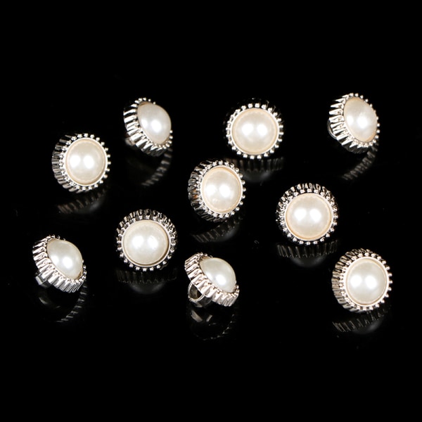 10 kpl Fashion Pearl Buttons Naisten paidat Koristeellinen soljet Ac 3