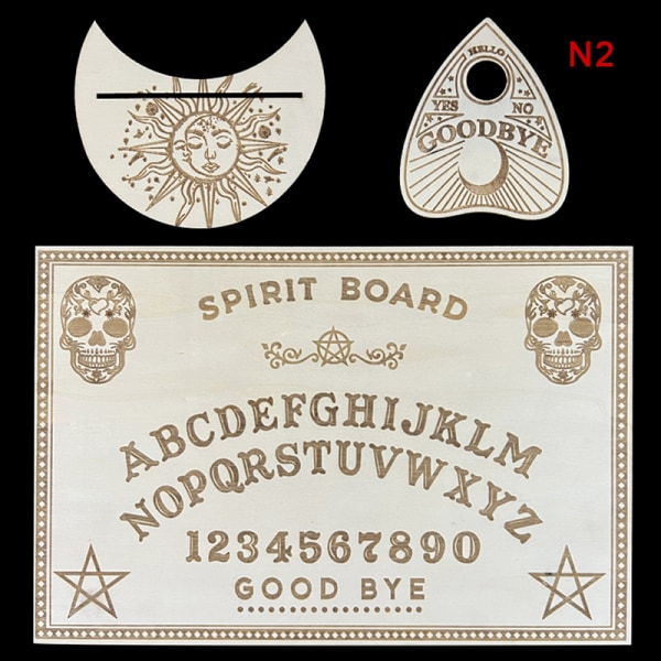 Wooden Divination Pendel Board Gravert Magic Board Ouija 2
