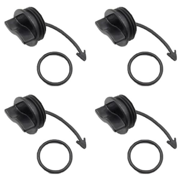 1/4 sæt sort drænprop med O-ring til SeaDoo Spark RXT GTX A1