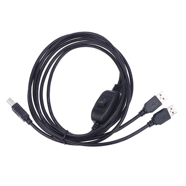 2-i-1 USB A til B printerkabel til 3D-printer splitter til to