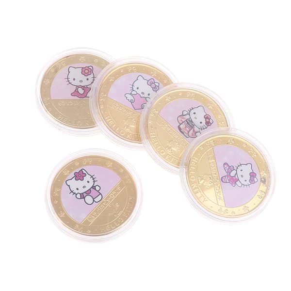 Sanrio Q Figurals Hello Kitty Erindringsmønter Anime Action A