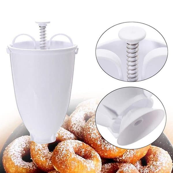 Donut Maker Making Light Artefact Creative Rask Enkel Vaffel Dou White