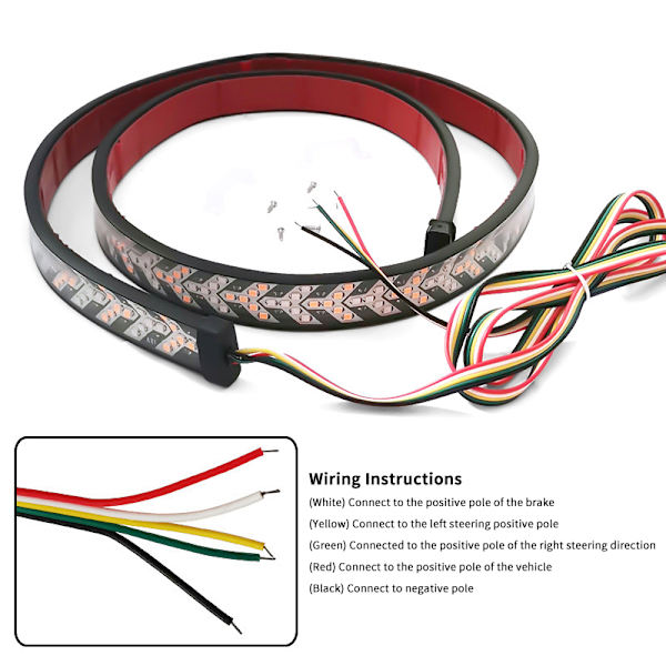 LED Baklukelyslist A