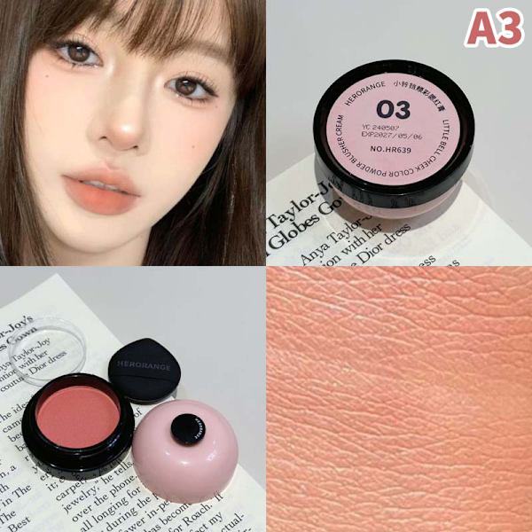 Ansigt Makeup Kind Blush Creme Mat Blusher Presset Foundation A3