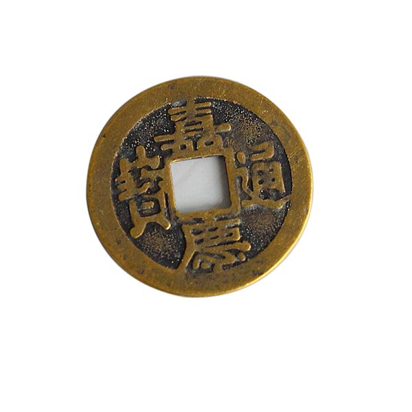 10 st Feng Shui-mynt 1,00\" 2,5 cm Lycka  Fortune Coin I Ching S