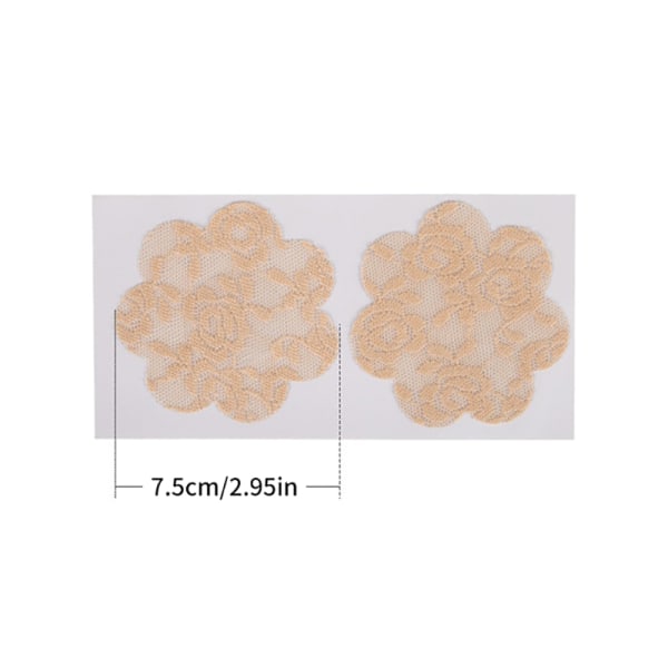 3 par blonder blomst formet brystvorte dekker Brystløft usynlig 7a87 |  Fyndiq