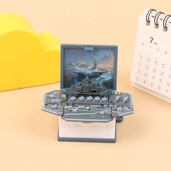 3D sammenleggbar popup-bok Mini Astronaut nøkkelringdekorasjon for barn Denim blue