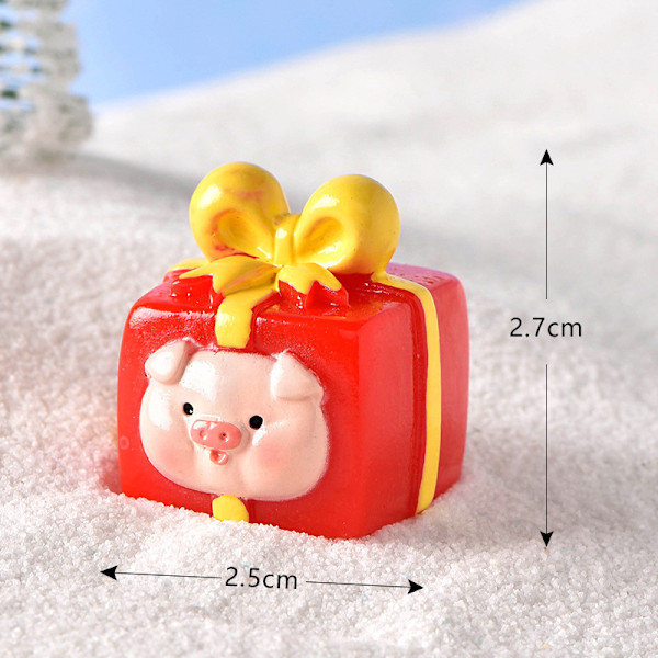 e Resin Christmas Ornaments Cartoon Snowman Desktop Small Ornam A8