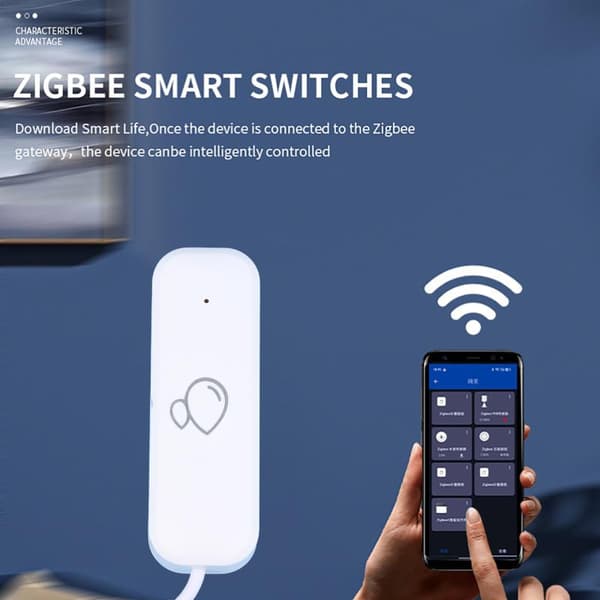 WiFi Vattensensor Läckagelarm Översvämningsläckagedetektor Smart Hem
