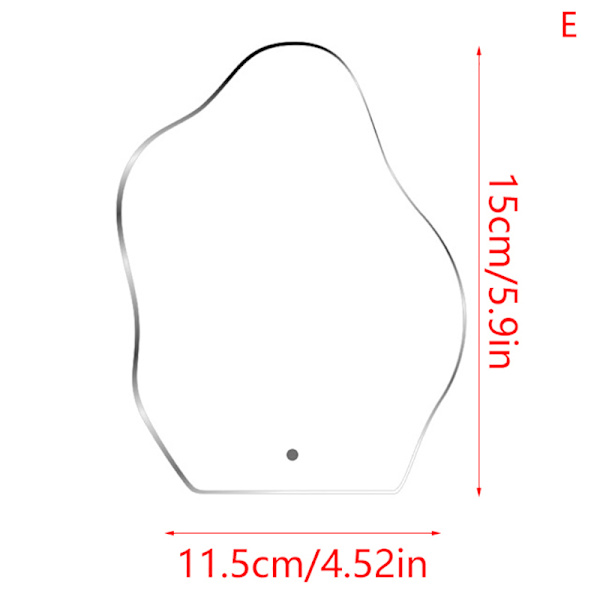 Akryl Nail Art Display Irregular Board Transparent Nail Art S E
