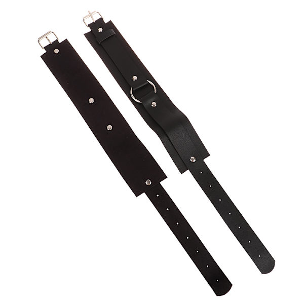 Mænd PU Læder Armbånd Armbånd Sele Bælter Justerbar Bondag