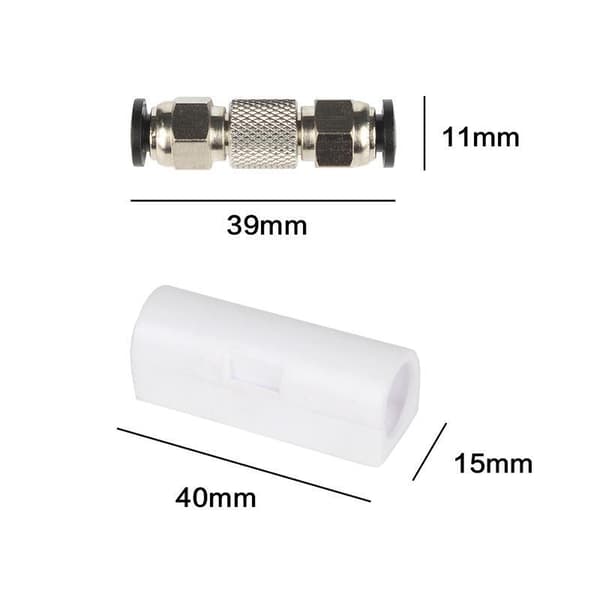 1/3 stk. Bowden-kobling i rustfrit stål kompatibel med X1C/P1P 3 1pc