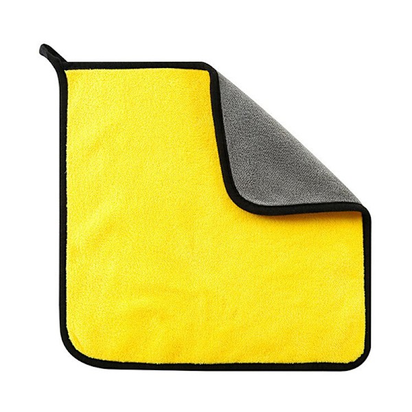Dobbeltsidet tykt håndklæde koralfleece superabsorberende håndklædebil C 30*60cm