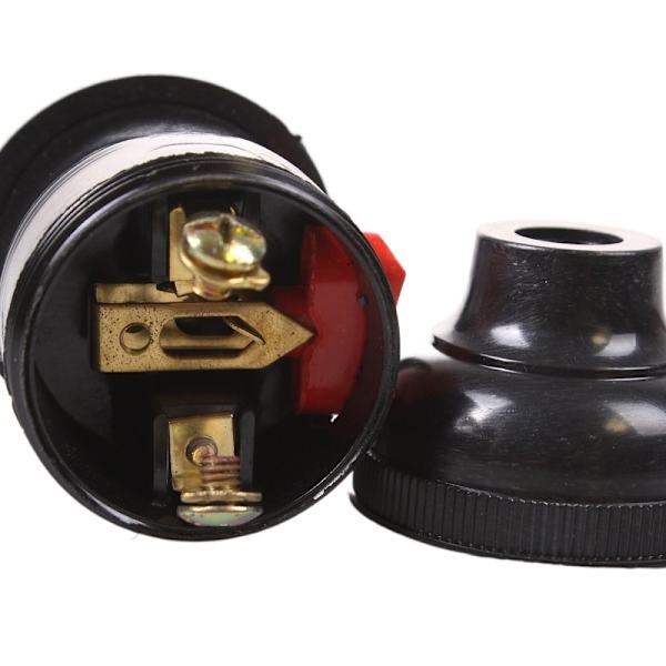 E27 Bakelit Plast Lamphållare Sockel LED Glödlampstyper