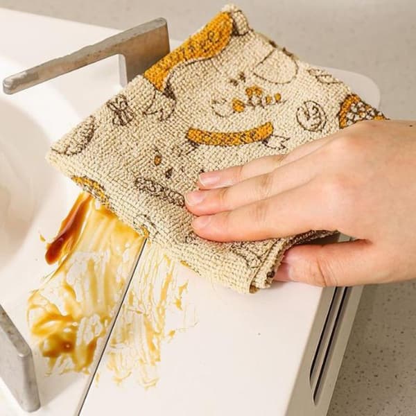 Engångsrivbar köksrengöringsduk Oljesäker Non-stick