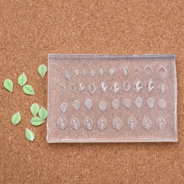 Mini Blomblad Silikonform Nagellack Konstdekoration DIY S