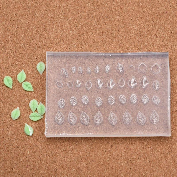 Mini Blomsterblad Silikonform Neglelakk Kunstdekorasjon DIY S