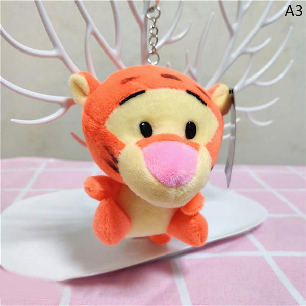 1 stk Kawaii plysjleker Brumm Bear Tigger Piglet Eeyore plysjnøkkel A3