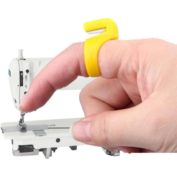 5 stk. fingerblad håndverk plast fingerbøl syring tråd kutter random color 5pcs