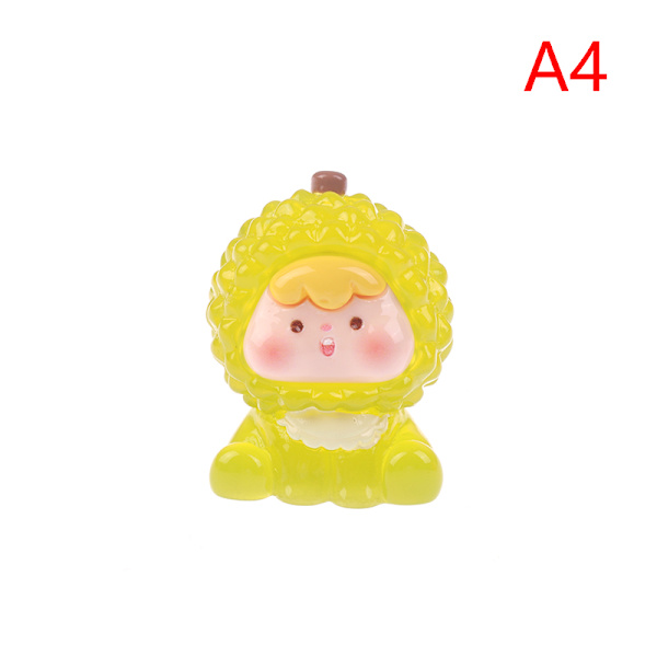Frugt Noctilucous Miniature Figurine Resin Håndværk DIY Bil Inter A4-noctilucous