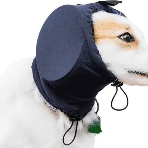 Støjreducerende beroligende høreværn til hunde, høreværn mod støj Black M