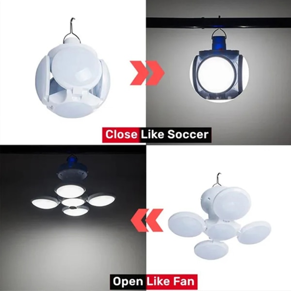 Solar Outdoor Folding Light Kannettava USB ladattava jalkapallo
