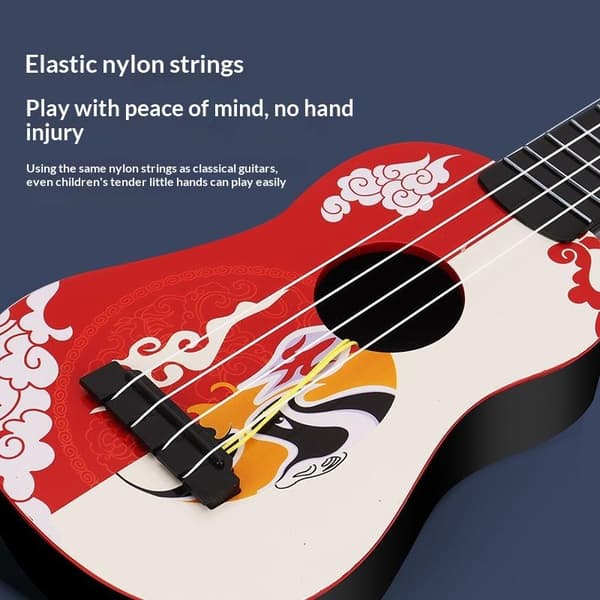 Minigitarr 4 strängar Klassisk Ukulelegitarr Leksak Musikinstrument A2