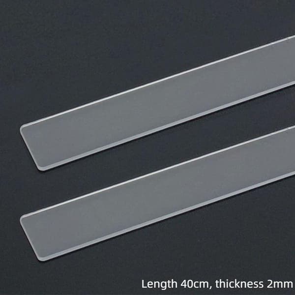 2 stk. akryltykkelseslineal 2-5 mm A1