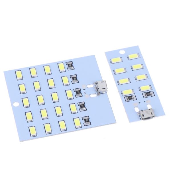 USB LED-lystavle 8 12 16 20 perler Lampepanel DIY-belysning Mo A3