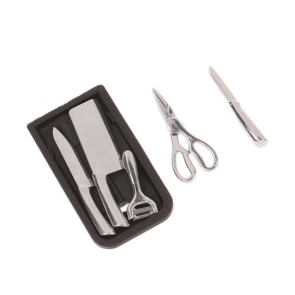 1:12 Dollhouse Kitchen Set Mini Scissor er W/ Holder Kitchen T