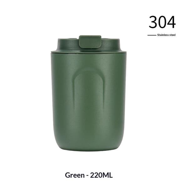 220 ml Mini Isolerad Kaffemugg Vakuum Resemugg Termisk Fläck Green