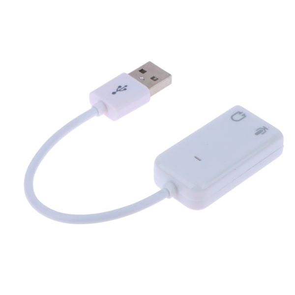 USB 2.0 -liitäntään Ulkoinen USB äänikortti 3D tai kuulokemikrofoni