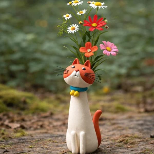 Harts Hund Blomvas Kreativ Prydnad e Hundformad Blomvas A2