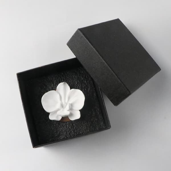 Träbas Blomdoftspridare Ornament Bärbar Diffusor Phalaenopsis orchid