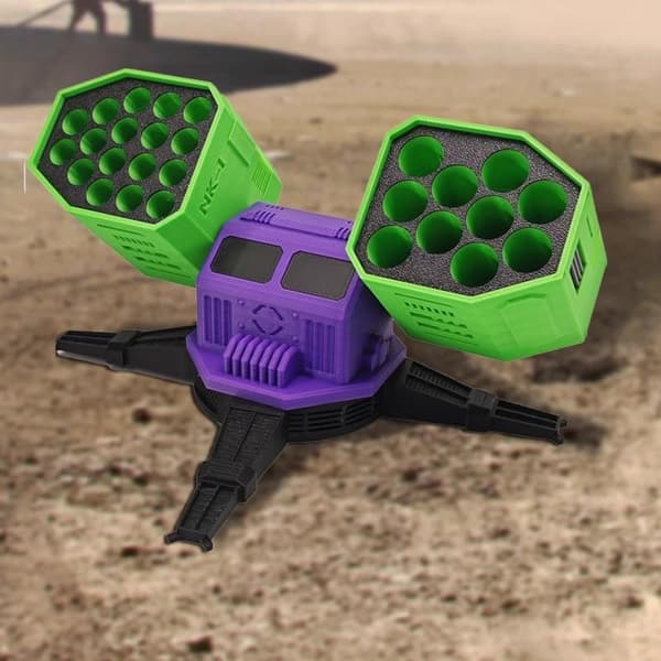 1 st 3D-printad batteriorganisatör skrivbordsprydnad med AA/AAA/ A3