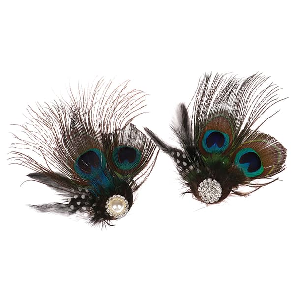 e Peacock Feather Hiusklipsit Muoti Hiuskoriste Hiukset Cl A1
