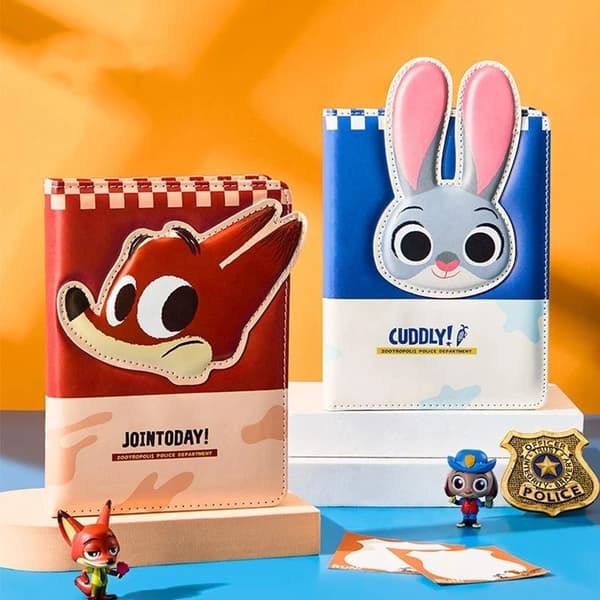 Notesbog Nick Wilde Judith Laverne Hopps A5 Tegneserie Dagbog Notesbog A3