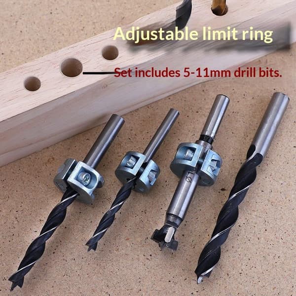 1 sett 6 mm 8 mm 10 mm borekrage i sinklegering