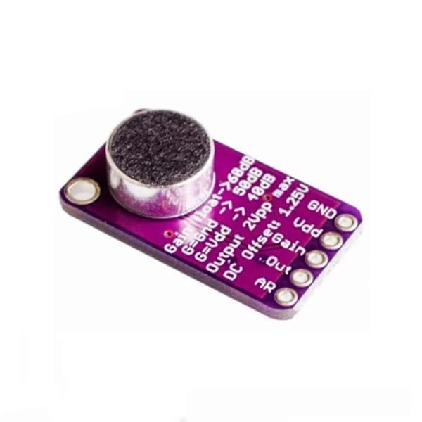 MAX4466 Mic AGC Forstærkerkort Lydsensormodul Automatisk Forstærkning C MAX9814