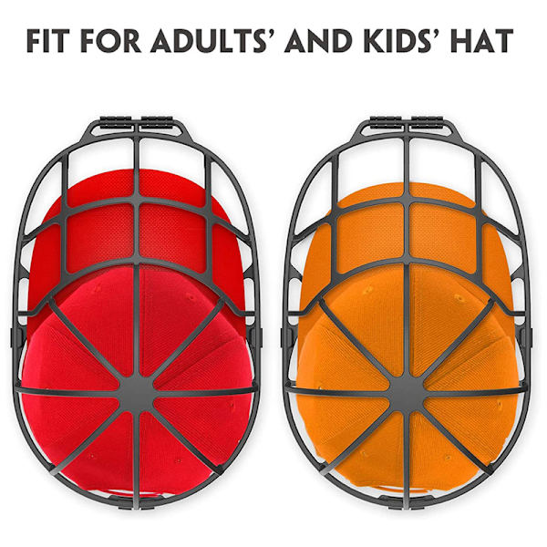 Hatteskiver Baseballhatterensere Passer til vask av hatter for voksne barn White