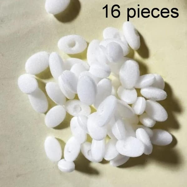 8/16/24 stk. selvklæbende bløde skum anti-slip brille næsepuder White 16pcs