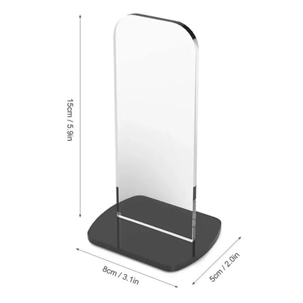 Klar akryl displayställ för boxningshandskar för hembutik vertikal Black