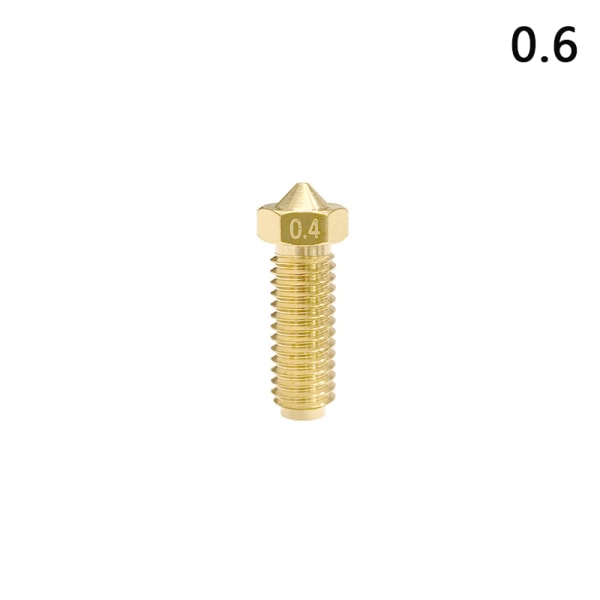 Messing 0,3/0,4/0,6/0,8/1,0/1,2 mm 3D-skriverdyse for Anycubic A3