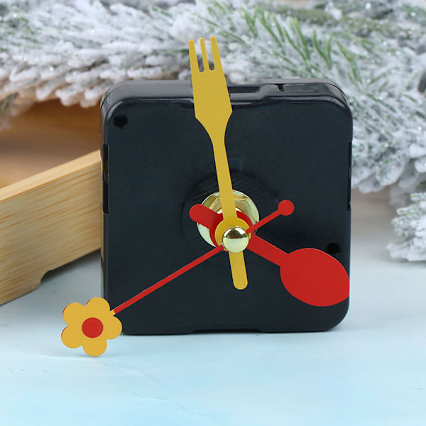 e Quartz Clock Movement Kit Spindel Mekanism Delar Flower Folk