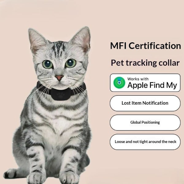 Bluetooth GPS Tracker Hund Mini Spårning Rörelse Varning Halsband A3