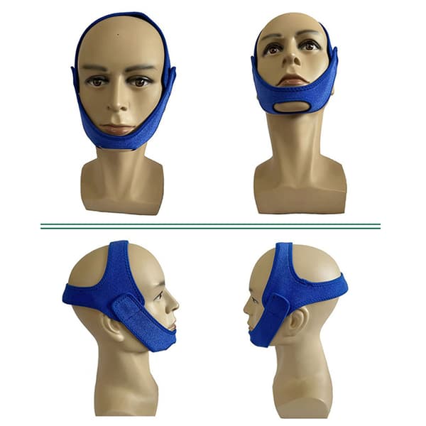 Anti Snorke AntiSnorke Enhet Kjevestropp Stopp Snorking Hake Søvn A Blue A