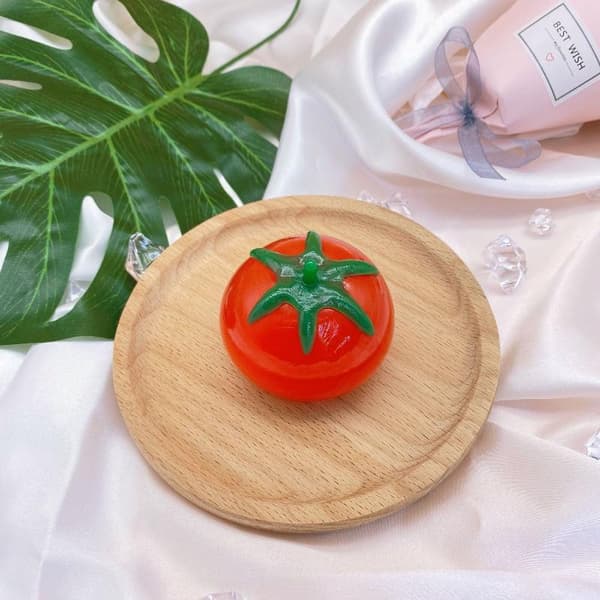 Tomat Stressball Myk Fidget Sensorisk Leketøy For Red