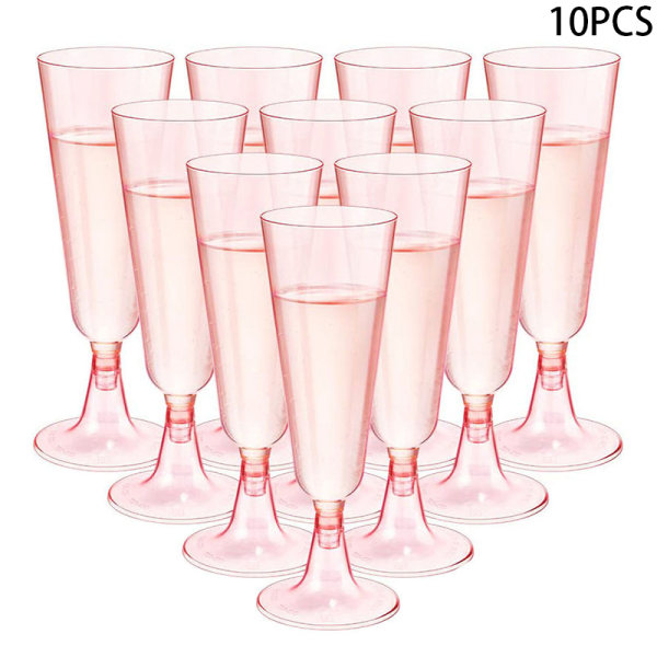 10 st Anti-fall Disponibel Champagne Flute Slim Cocktail Cups P