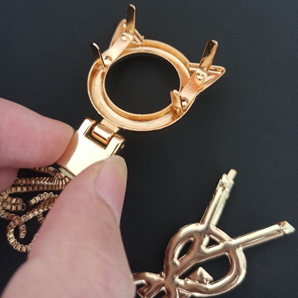 Udsøgt Metal Spænde Pung Hat Decor Med Tassel DIY læder 10